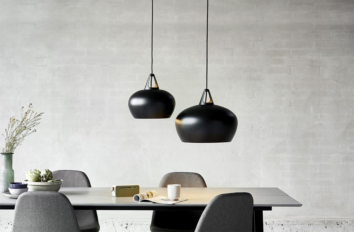 Eclairage suspension noir design Nordlux