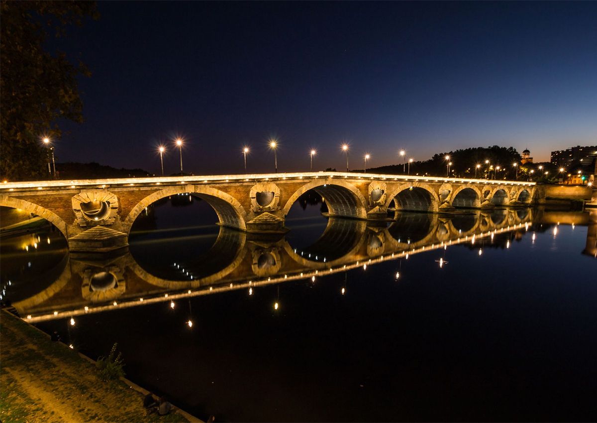 Réalisation éclairage SFEL Pont Neuf à Toulouse